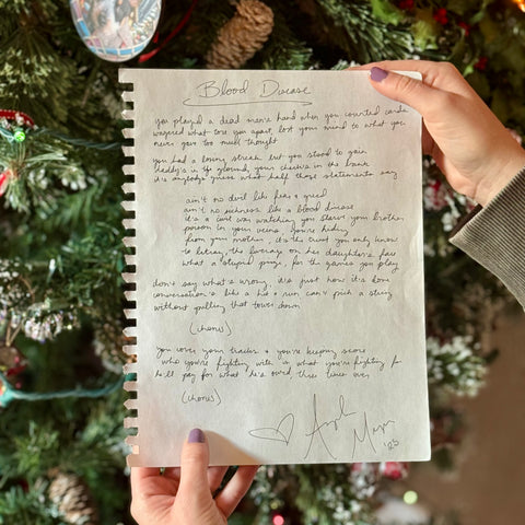 Handwritten Lyrics